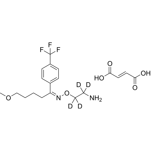 (E)-Fluvoxamine-d4 maleate (fluvoxamine maleate d4 (maleate)) 1432075-74-5